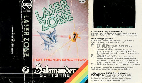 Laser Zone box art for ZX Spectrum